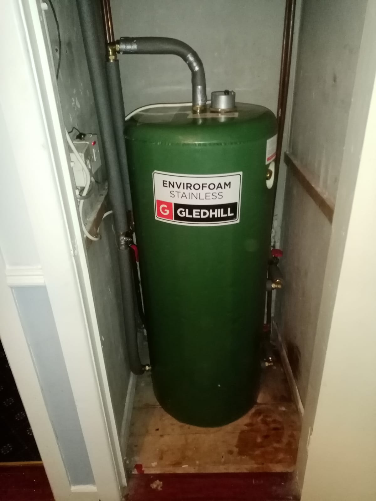 Gledhill Hot Water Cylinder - After Photo AG Heating & Plumbing