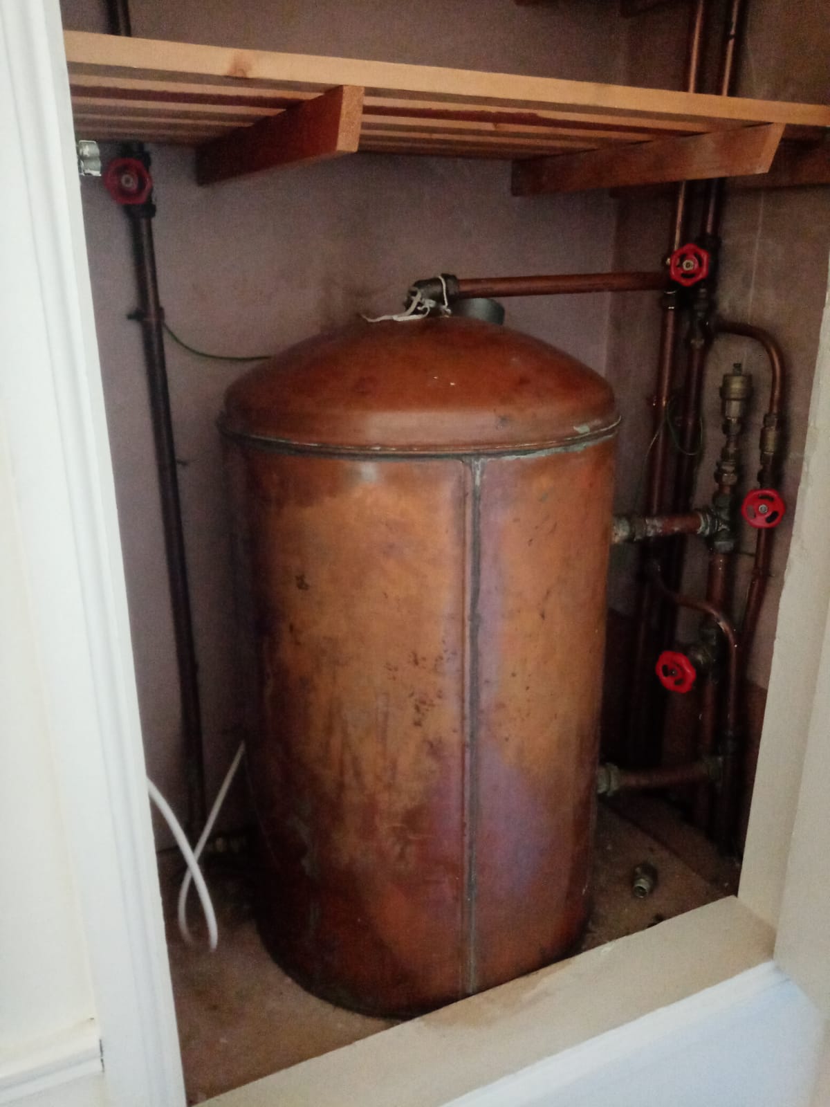 Hot Water Cylinder - Before Photo AG Heating & Plumbing